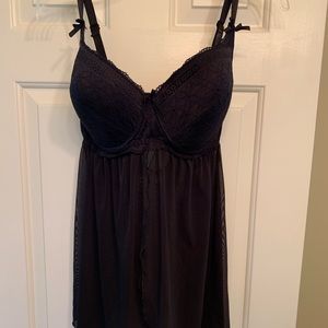 Black babydoll negligee